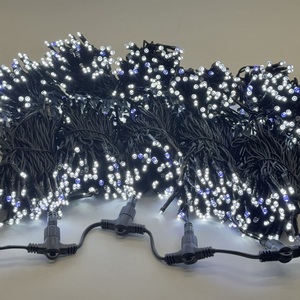 Изображение товара Комплект 5 белых нитей по 20м с мерцанием белого диода, 1000 LED, провод черный каучук 2,3мм, IP54 Laitcom ECO1000BLW-11-1W