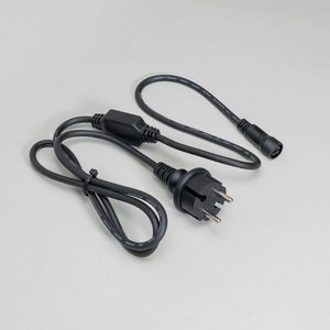 Изображение товара Кабель питания 1,5м с выпрямителем для шариков 40мм 220В, провод черный каучук, IP65 Laitcom HB20-1-LLC