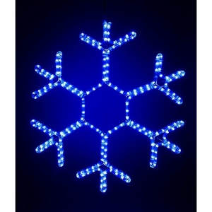 Изображение товара Светодиодная Снежинка Зимняя Классика ?0,5м Синяя, на Металлическом Каркасе, IP54 Laitcom Фигуры LC-13042
