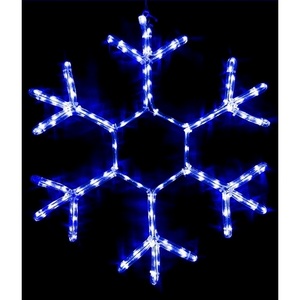 Изображение товара Светодиодная Снежинка Зимняя Классика ?0,7м Синяя, на Металлическом Каркасе, IP54 Laitcom Фигуры LC-13045