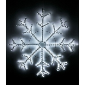 Изображение товара Светодиодная Снежинка Зимняя Классика ?1,1м Белая, на Металлическом Каркасе, IP54 Laitcom Фигуры LC-13046