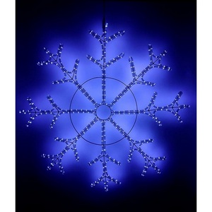 Изображение товара Светодиодная Снежинка Зимняя Классика ?1,1м Синяя, на Металлическом Каркасе, IP54 Laitcom Фигуры LC-13048