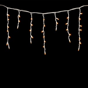 Изображение товара Гирлянда Бахрома 3,1 x 0,5 м Желтая 220В, LED, Провод Белый Каучук, IP65 Laitcom LL120-8-2Y