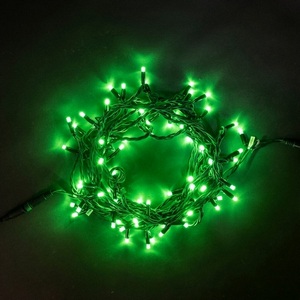 Изображение товара Гирлянда Нить 10м Зеленая 220В, LED, Провод Черный Каучук, IP65 Laitcom Нити (на ёлку) LL75-1-2G