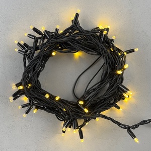 Изображение товара Гирлянда Нить 10м золотой, 75 LED, провод черный каучук, IP65 Laitcom LL75-1-2GL