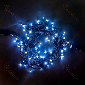 Изображение товара Гирлянда Нить 10м Белая 220В, LED, Провод Черный Каучук, IP65 Laitcom Нити (на ёлку) LL75-1-2W