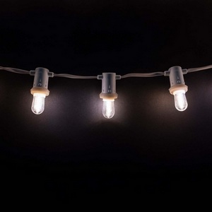 Изображение товара Мини Белт-лайт LTC 10м, Патрон E14, Провод Белый ПВХ, шаг 10см, 100 патронов, IP65 Laitcom MBL10m/100L-8-1