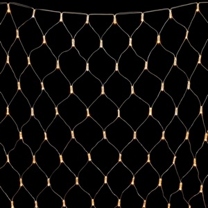 Изображение товара Светодиодная Сеть с Колпачком x м Тепло-Белая 220В, LED, Провод Прозрачный ПВХ, IP65 Laitcom Сети NTL256CAP-10-2WW