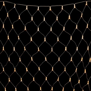 Изображение товара Светодиодная сеть с колпачком 2 x 3 м тепло-белая 220В, 384 LED, провод прозрачный ПВХ, IP65 Laitcom NTL384CAP-10-2WW