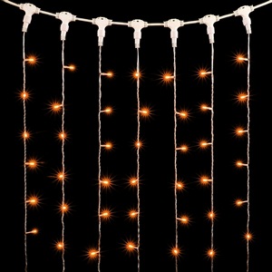 Изображение товара Гирлянда Занавес x 3 м Желтый 220В, LED, Провод Прозрачный ПВХ, IP54 Laitcom Занавесы PCL602-10-2Y