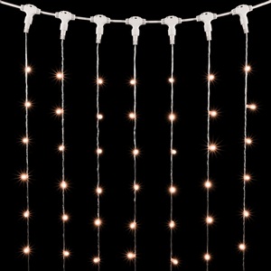 Изображение товара Гирлянда Занавес с Колпачком x 3 м Экстра Тепло-Белый 220В, LED, Провод Прозрачный ПВХ, IP65 Laitcom Занавесы PCL602CAP-10-2EWW