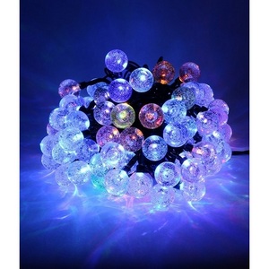 Изображение товара Гирлянда «Шарики» 10м Разноцветная 9В, Диаметр Шарика 23мм, LED, Провод Черный ПВХ, IP54 Laitcom Нити (на ёлку) PCS-100B-RGB