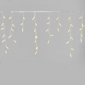 Изображение товара Гирлянда Бахрома с колпачком 3,1 x 0,5 м шампань, 120 LED, провод прозрачный ПВХ, IP65 Laitcom PIL120CAP-10-2CH