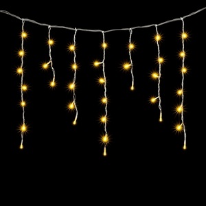 Изображение товара Гирлянда интерьера Бахрома 3,1 x 0,5 м Тепло-Белая 220В, LED, Провод Прозрачный ПВХ, IP54 Laitcom PIL150-10-2WW