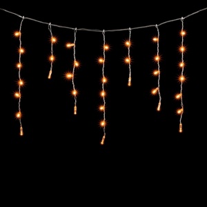 Изображение товара Гирлянда Бахрома с Колпачком 4,9 x 0,5 м Жёлтая 220В, LED, Провод Прозрачный ПВХ, IP65 Laitcom PIL189CAP-10-2Y