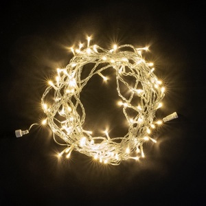 Изображение товара Гирлянда Нить 10м Тепло-Белая 24В, LED, Провод Прозрачный ПВХ, IP54 Laitcom Нити (на ёлку) PST100-10-1WW