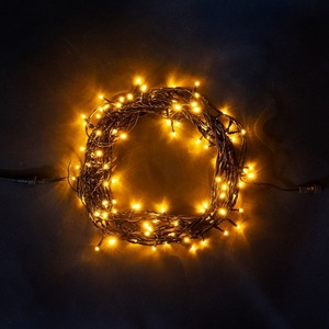 Изображение товара Гирлянда Нить 10м Желтая 24В, LED, Провод Черный ПВХ, IP54 Laitcom Нити (на ёлку) PST100-11-1Y