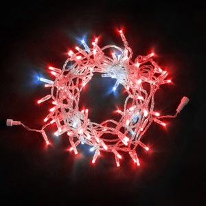 Изображение товара Гирлянда Нить с Колпачком 10м Красная Мерцанием Белого Диода 24В, LED, Провод Прозрачный ПВХ, IP65 Laitcom Нити (на ёлку) PST100BLWCAP-10-1R