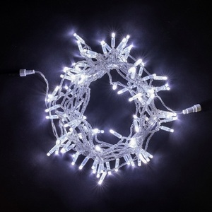 Изображение товара Гирлянда Нить с Колпачком 10м Белая Мерцанием Белого Диода 220В, LED, Провод Прозрачный ПВХ, IP65 Laitcom Нити (на ёлку) PST100BLWCAP-10-2W