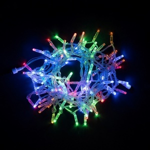 Изображение товара Гирлянда Нить с Колпачком 10м Разноцветная 24В, LED, Провод Прозрачный ПВХ, IP65 Laitcom Нити (на ёлку) PST100CAP-10-1M