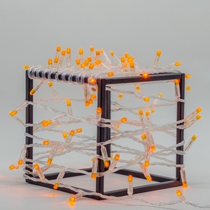 Изображение товара Гирлянда Нить с колпачком 10м оранжевая 24В, 100 LED, провод прозрачный ПВХ, IP65 Laitcom PST100CAP-10-1OR