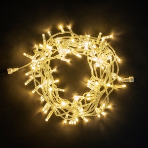 Изображение товара Гирлянда Нить с Колпачком 10м Тепло-Белая 24В, LED, Провод Прозрачный ПВХ, IP65 Laitcom Нити (на ёлку) PST100CAP-10-1WW