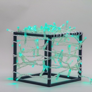 Изображение товара Гирлянда Нить с колпачком 10м Аква 220В, 100 LED, провод прозрачный ПВХ, IP65 Laitcom PST100CAP-10-2A