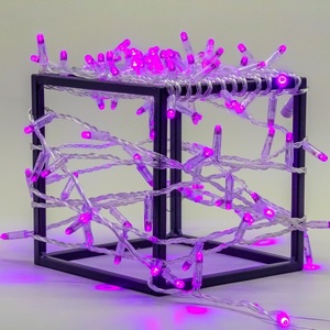 Изображение товара Гирлянда Нить с колпачком 10м фиолетовая 220В, 100 LED, провод прозрачный ПВХ, IP65 Laitcom PST100CAP-10-2PU