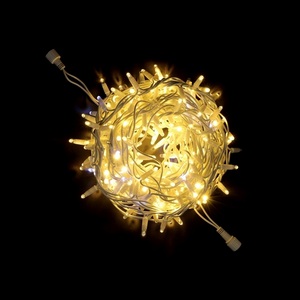 Изображение товара Гирлянда Нить с Колпачком 10м Тепло-Белая Мерцанием Белого Диода, LED, Провод Белый Каучук, IP65 Laitcom Нити (на ёлку) PST300BLWCAP-18-2WW