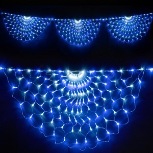 Изображение товара Светодиодная Сеть Радужная 3 x 0,5 м Бело-Синяя, LED, Провод Прозрачный Силикон, IP65 Laitcom Сети RNL384-5W-10-2WB