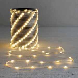 Изображение товара Гирлянда Роса 20м тепло-белая 24В, 400 LED, провод прозрачный ПВХ, IP65 Laitcom Rosa400-10-1WW