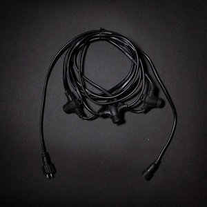 Изображение товара Комплект подключения с 3 коннекторами 24V, Длина 3м, Провод Черный ПВХ Laitcom для 24В SLL3-11-1