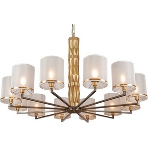 Изображение товара Подвесная люстра L'Arte Luce Flaire L31412 brass, black, white shade