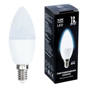 Изображение товара Лампочка светодиодная L&B E14-9,5W-3000К-С37_lb