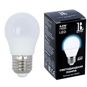 Изображение товара Лампочка светодиодная L&B E27-6,5W-3000K-G45_lb