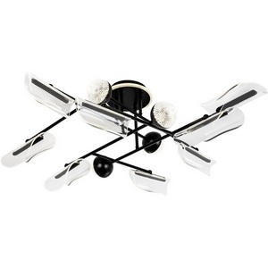 Изображение товара Потолочная люстра светодиодная на штанге LED4U LED4U L3200-12 BK