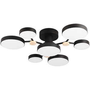 Изображение товара Потолочная люстра светодиодная с пультом с регулировкой цветовой температуры и яркости LED4U LED4U L3201-700 BK