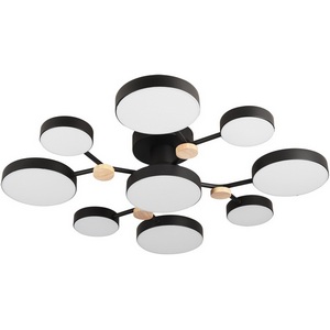 Изображение товара Потолочная люстра светодиодная с пультом с регулировкой цветовой температуры и яркости LED4U LED4U L3201-780 BK