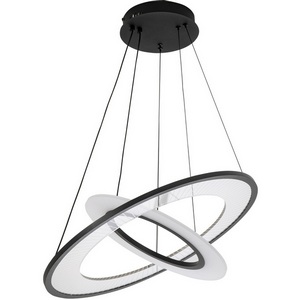 Изображение товара Подвесной светильник светодиодный с регулировкой цветовой температуры LED4U LED4U L5050-60-40 BK