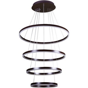 Изображение товара Подвесной светильник светодиодный с пультом с регулировкой цветовой температуры и яркости LED4U LED4U L55000-4HL BR