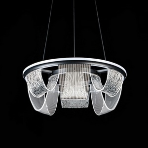 Изображение товара Подвесной светильник светодиодный с пультом с регулировкой цветовой температуры LED4U LED4U L7706-460 BK