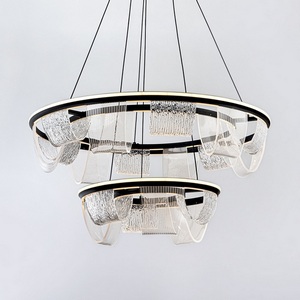 Изображение товара Подвесной светильник светодиодный с пультом с регулировкой цветовой температуры LED4U LED4U L7706-800-460 BK