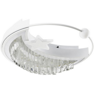 Изображение товара Потолочный светильник светодиодный хрустальный с пультом с регулировкой цветовой температуры LED4U LED4U L8024-450 WT