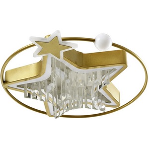 Изображение товара Потолочный светильник светодиодный хрустальный с пультом с регулировкой цветовой температуры LED4U LED4U L8025-450 GD