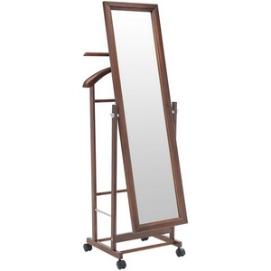 Изображение товара Вешалка с зеркалом Leset Сиэтл (Массив бука,Металл,Пластик/Орех) арт.2000000092379