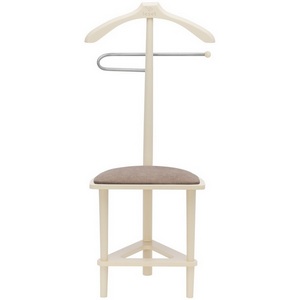 Изображение товара Вешалка со стулом Leset Атланта (Массив бука,МДФ,Массив бука,Микровелюр/Слоновая кость) арт.2000000092409