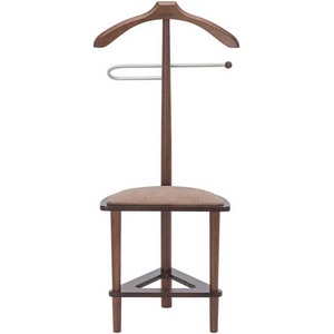 Изображение товара Вешалка со стулом Leset Атланта (Массив бука,МДФ,Массив бука,Микровелюр/Орех) арт.2000000092416