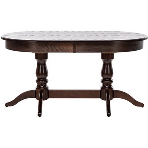 Изображение товара Стол вставка-бабочка с закругленными углами на 8 персон раздвижной Каролина 1Р Leset (овальная столешница, 6 ножек)