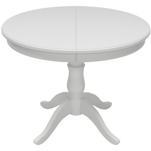 Изображение товара Стол вставка-бабочка раздвижной Leset Луизиана 1Р (Белый 9003) 2500000011931 (круглая столешница, 4 ножки)