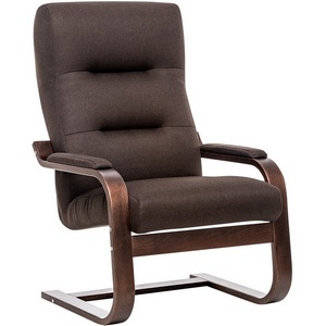 Изображение товара Кресло Leset Оскар (Фанера,Березовый шпон,Металл,Рогожка/Орех) арт.2500000057540